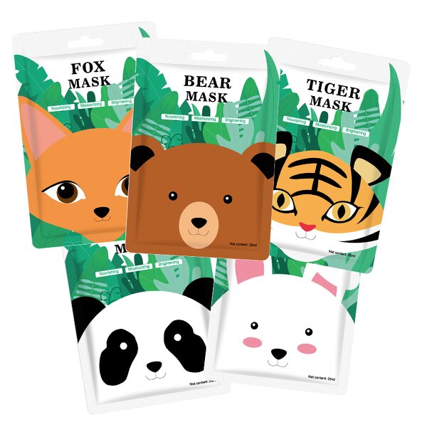 Sheet Mask Manufacturer - Animal Series Tiger Panda Oil Control Brighten Skin OEM