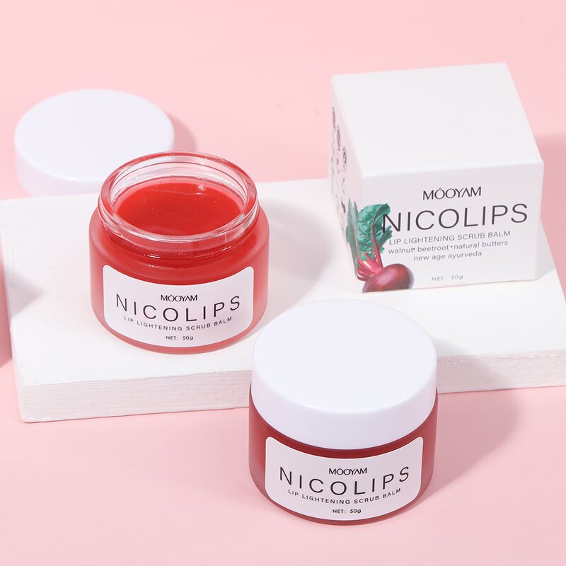 Lip Scrub Manufacturer - Organic Lightening Exfoliator Nourishing Vegan NicoLips & Private Label