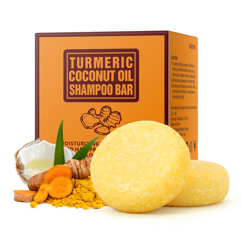 Shampoo Soap Manufacturer - Turmeric Coconut Oil Handmade Cold Hair Care Hot Sale OEM