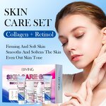Skin Care Set Manufacturer - Collagen+Retinol Serum Cream Cleanser Toner Firming OEM