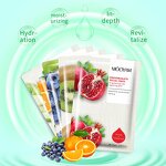 Fruit Sheet Mask Manufacturer - Organic Green Apple Kiwi Blueberry Cleanse Hydrate