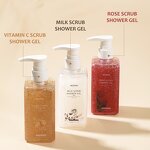 Body Wash Manufacturer - Orange Rose Milk Long-Lasting Fragrance Gentle Cleansing Scrub