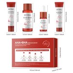 Skin Care Set Manufacturer - AHA+BHA Four Component Cleanser Toner Essence Cream