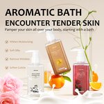 Body Wash Manufacturer - Orange Rose Milk Long-Lasting Fragrance Gentle Cleansing Scrub