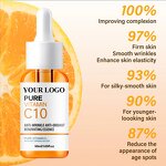 Facial Serum Manufacturer - Vitamin C Niacinamide Hyaluronic Acid Brighten Fade Fine Lines