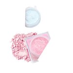 Long Lasting No Brand Pink Makeup Waterproof Mineral Face Loose Powder with Oil-Control Feature and Long Handle Powder Puff