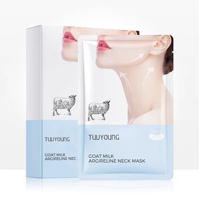 Neck Sheet Mask Manufacturer - 6 Peptides AHA Whitening Hydrating Moisturizing & Private Label