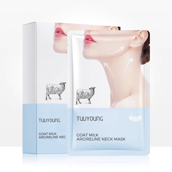 Neck Sheet Mask Manufacturer - 6 Peptides AHA Whitening Hydrating Moisturizing & Private Label