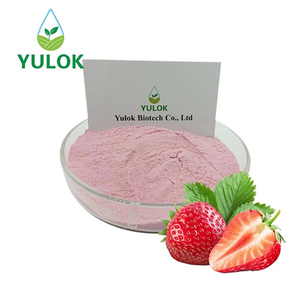 Strawberry Fruit Juice Powder Manufacturer - Factory Supply Bulk Natural Organic Instant Soluble