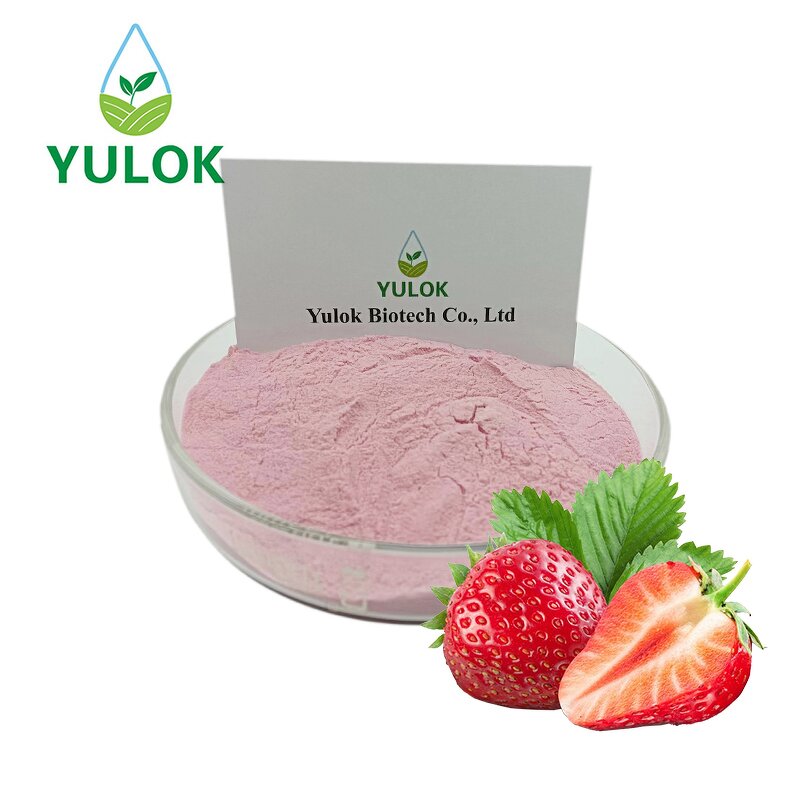 Strawberry Fruit Juice Powder Manufacturer - Factory Supply Bulk Natural Organic Instant Soluble