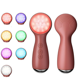 Mini Facial Cleanser Manufacturer - Household Silicone LED Light