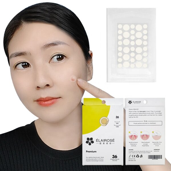 Acne Patch Manufacturer - 36 Patches Hydrocolloid Invisible with Tea Tree Oil & Custom Logo