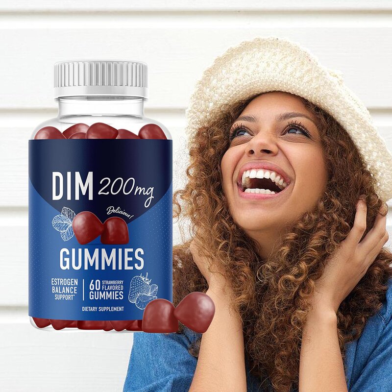 DIM Gummies Manufacturer - 200mg for Hormone Balance PMS Relief & OEM Customizable