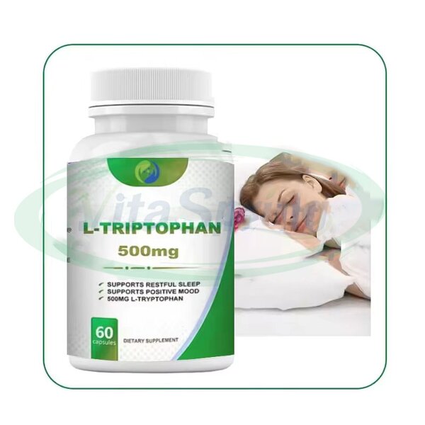 Melatonin Capsules Manufacturer - 5-HTP and L-Tryptophan Bulk Amino Acid Sleep Supplement & VitaSpring OEM