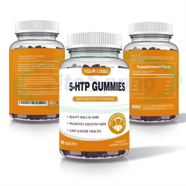 5-HTP Gummies Manufacturer - with Melatonin L-Theanine Sleep Supplement Private Label & VitaSpring OEM