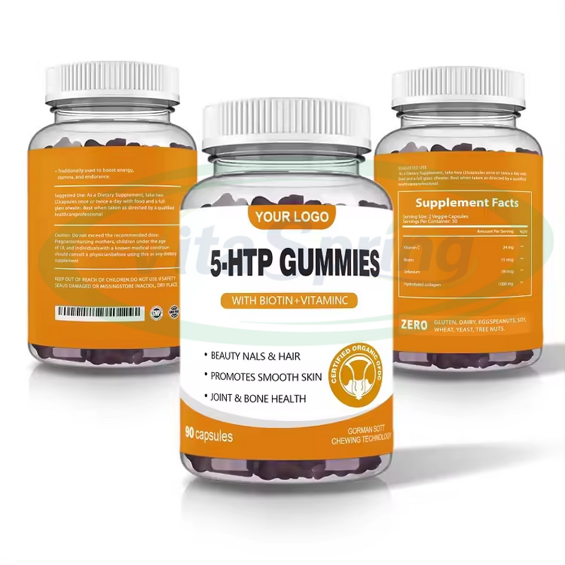 5-HTP Gummies Manufacturer - with Melatonin L-Theanine Sleep Supplement Private Label & VitaSpring OEM