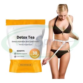 Detox Tea Manufacturer - Natural Organic Slimming Promotes Digestion Lemon Flavored 14 Days & VitaSpring Private Label