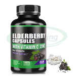 Elderberry Capsules Manufacturer - Black Extract with Vitamin C for Immune Health & VitaSpring OEM