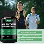 Ginseng Capsules Manufacturer - Multivitamin Mineral Energy Boost for Men & VitaSpring OEM