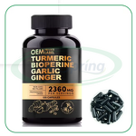 Turmeric Curcumin Capsules Manufacturer - with Bioperine Ginger Root Garlic Black Pepper & VitaSpring