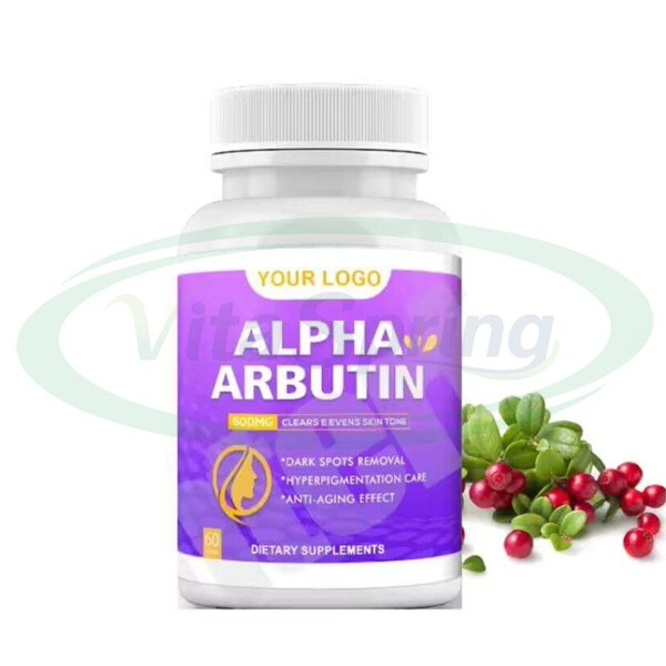 Alpha Arbutin Capsules Manufacturer - Skin Whitening 3 Plus Collagen & VitaSpring Label