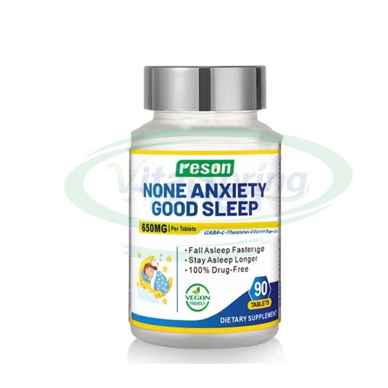 Melatonin Tablets Manufacturer - 3mg 5mg Sleep Aid with GABA Vitamin B6 & VitaSpring Dietary