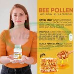 Bee Pollen Capsules Manufacturer - 1000mg Royal Jelly Slimming Supplement Private Label OEM & VitaSpring