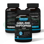L-Tryptophan Capsules Manufacturer - 5-HTP GABA Amino Acid Supplement Private Label & VitaSpring