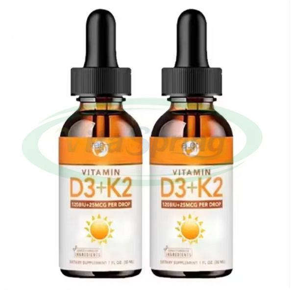 Vitamin D3 K2 Drops Manufacturer - Liquid for Immune Support Calcium Kids & VitaSpring OEM