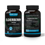 Elderberry Capsules Manufacturer - Antioxidant Black Extract with Vitamin C Health Care & VitaSpring OEM