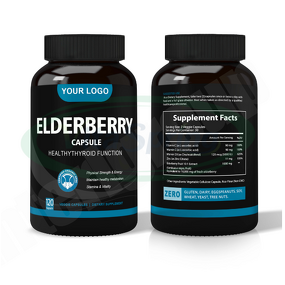 Elderberry Capsules Manufacturer - Antioxidant Black Extract with Vitamin C Health Care & VitaSpring OEM