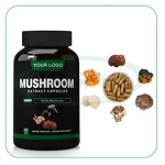 Mushroom Capsules Manufacturer - Dried Lions Mane Extract with Reishi Cordyceps Chaga & VitaSpring OEM