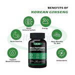 Ginseng Capsules Manufacturer - Multivitamin Mineral Energy Boost for Men & VitaSpring OEM