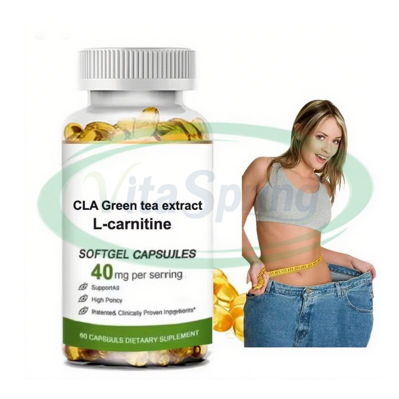 Green Tea Softgel Capsules Manufacturer - Fat Burner Matcha Organic CLA L-Carnitine Extract & VitaSpring