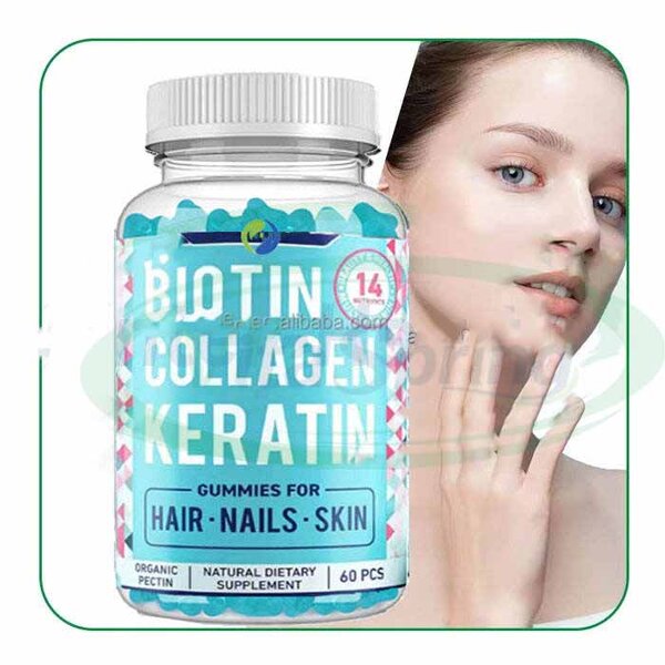 Keratin Biotin Gummies Manufacturer - Vegan Hair Skin Nails Beauty Supplement & VitaSpring OEM