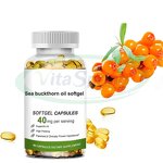 Sea Buckthorn Oil Softgel Manufacturer - Organic Fruit Oil for Immune Eye Health Food Grade & VitaSpring