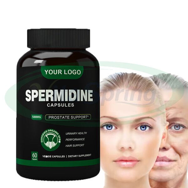 Spermidine Capsules Manufacturer - 1% Wheat Germ Extract Dietary Supplement Vegan & VitaSpring