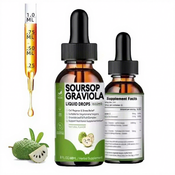 Soursop Graviola Liquid Drops Manufacturer - Organic Extract for Immune Support & VitaSpring OEM