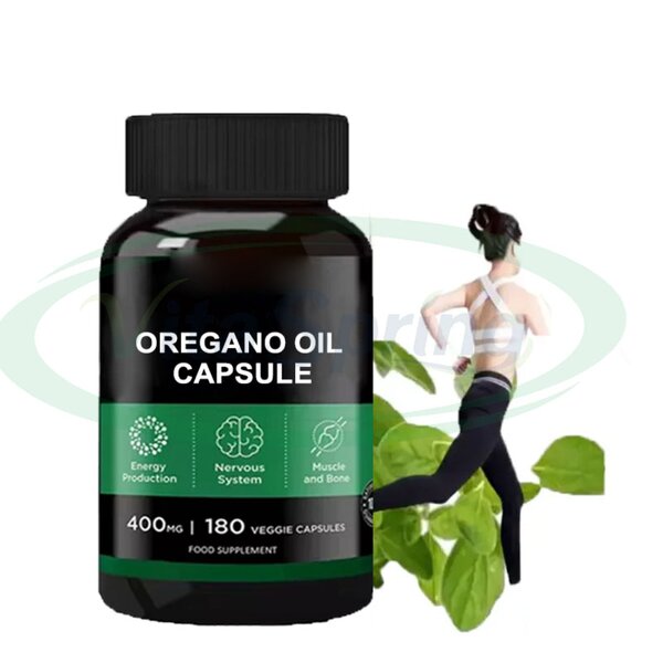 Oregano Oil Capsules Manufacturer - 300mg Wild Organic with Black Seed Oil & VitaSpring