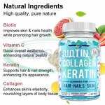 Keratin Biotin Gummies Manufacturer - Vegan Hair Skin Nails Beauty Supplement & VitaSpring OEM