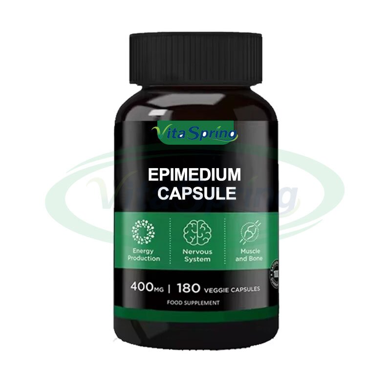 Epimedium Capsules Manufacturer - 500mg Herbal Extract with Maca Ginseng & VitaSpring