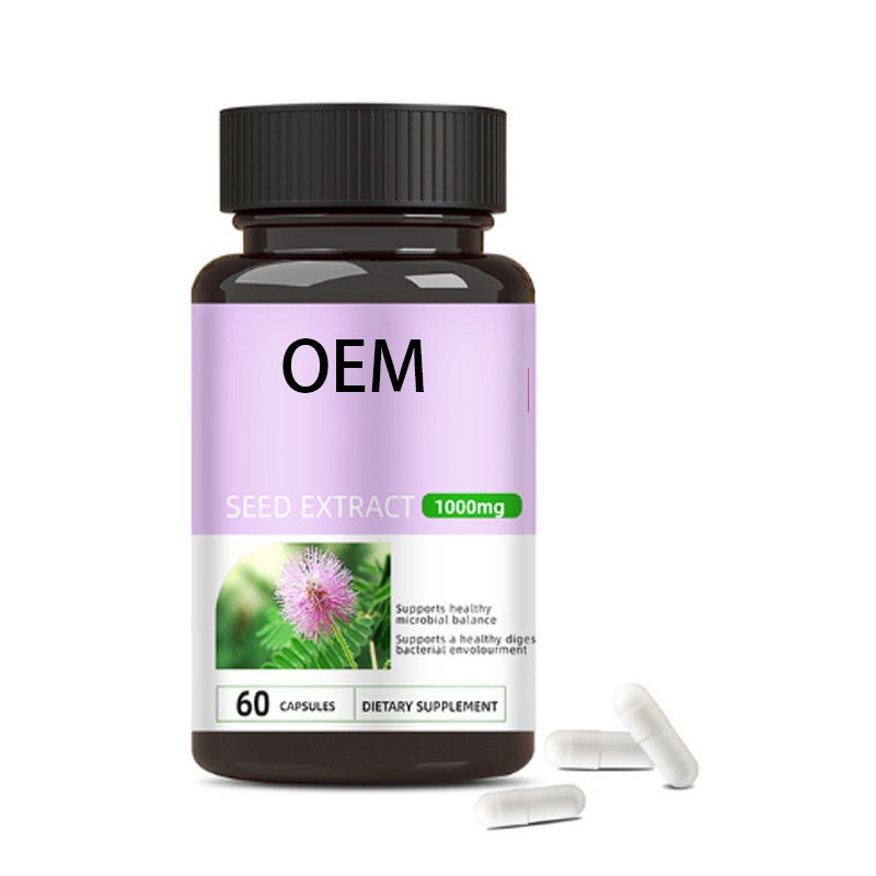 OEM Private Label 1000mg Mimosa Pudica Seed Capsules Manufacturer - Herbal Intestinal and Digestive Support Supplement
