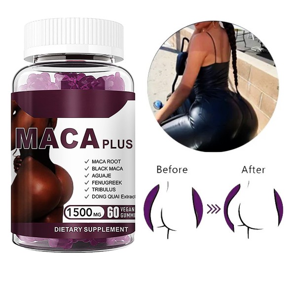 Source Factory for Private Label Maca Gummies with Customized Big Butt and Hips Enlargement - Booty Maca Plus Gummies