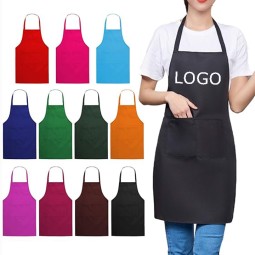 腰围裙工厂-OEM聚酯服务围裙3口袋餐厅用