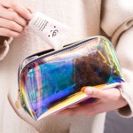旅行袋生产商-OEM灰色便携化妆整理器化妆包标志