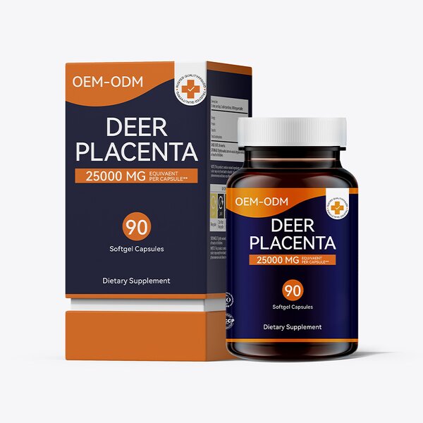 Deer Placenta Softgels Manufacturer - 60 Count Pregnant Women OEM/ODM Cross-Border