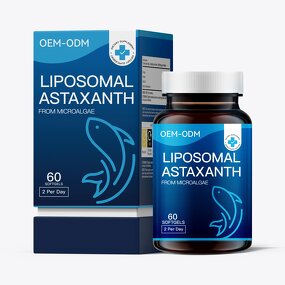 Astaxanthin Softgels Manufacturer - 10mg 60 Count High-Purity Food Skin Care OEM