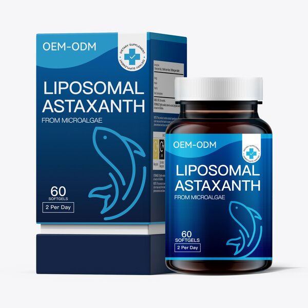 Astaxanthin Softgels Manufacturer - 10mg 60 Count High-Purity Food Skin Care OEM