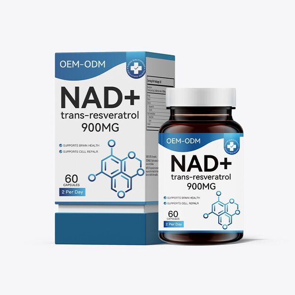 NAD+ Resveratrol Capsules Manufacturer - 500/900mg 60/90 Count Nad Supplement