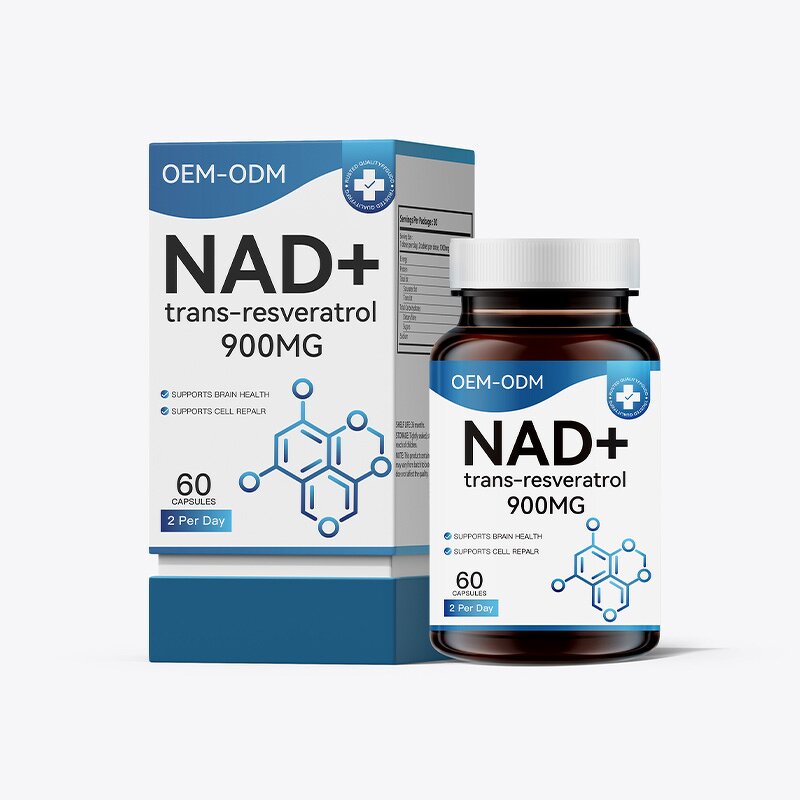 NAD+ Resveratrol Capsules Manufacturer - 500/900mg 60/90 Count Nad Supplement